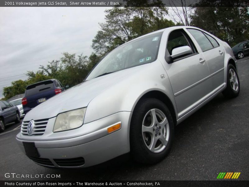 Silver Arrow Metallic / Black 2001 Volkswagen Jetta GLS Sedan