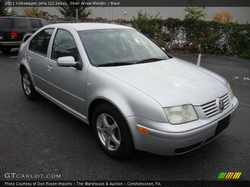 Silver Arrow Metallic / Black 2001 Volkswagen Jetta GLS Sedan
