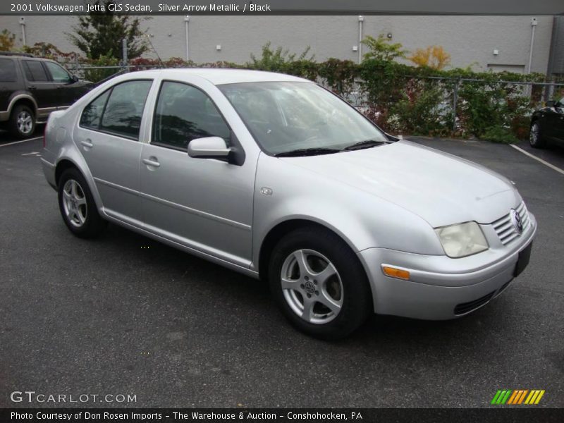 Silver Arrow Metallic / Black 2001 Volkswagen Jetta GLS Sedan