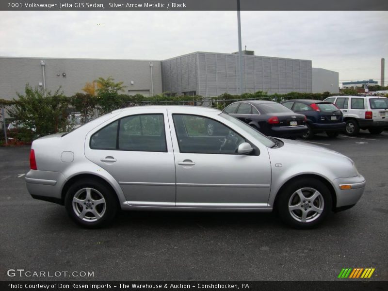 Silver Arrow Metallic / Black 2001 Volkswagen Jetta GLS Sedan