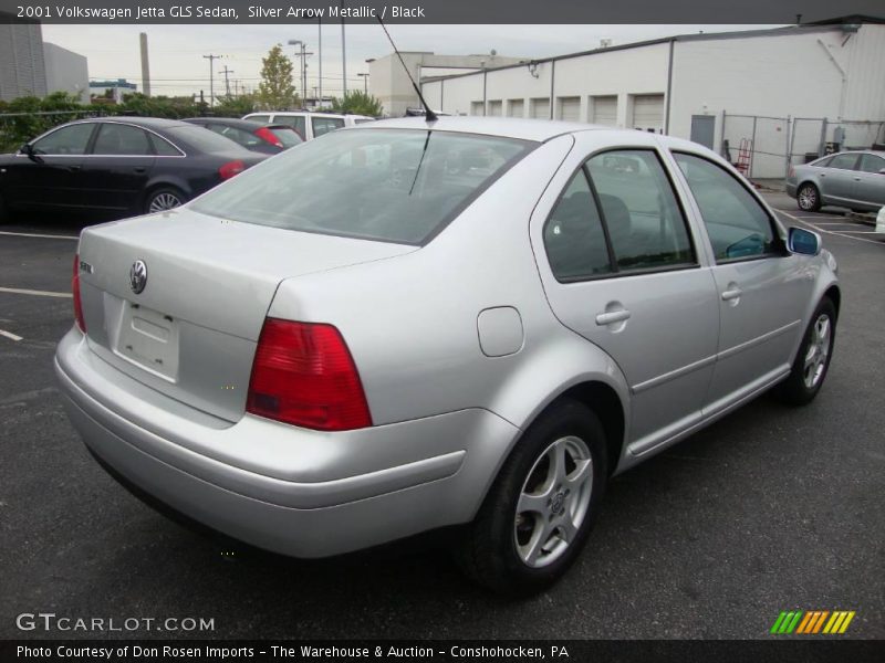 Silver Arrow Metallic / Black 2001 Volkswagen Jetta GLS Sedan