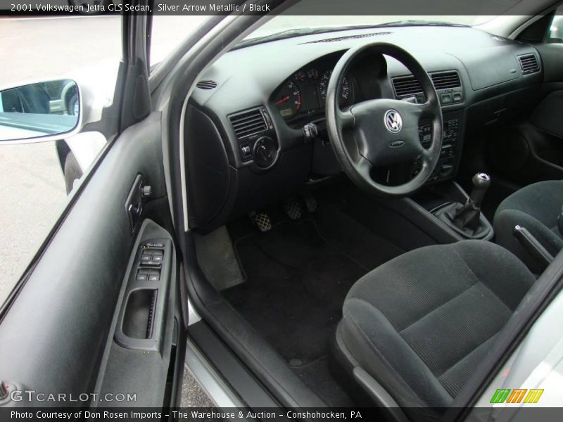 Silver Arrow Metallic / Black 2001 Volkswagen Jetta GLS Sedan