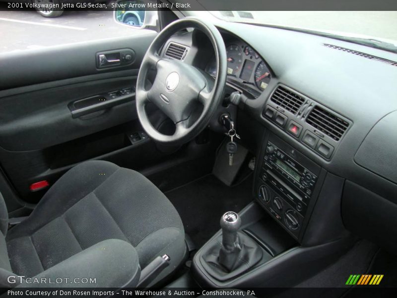Silver Arrow Metallic / Black 2001 Volkswagen Jetta GLS Sedan