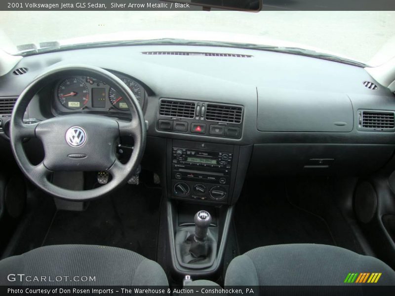 Silver Arrow Metallic / Black 2001 Volkswagen Jetta GLS Sedan