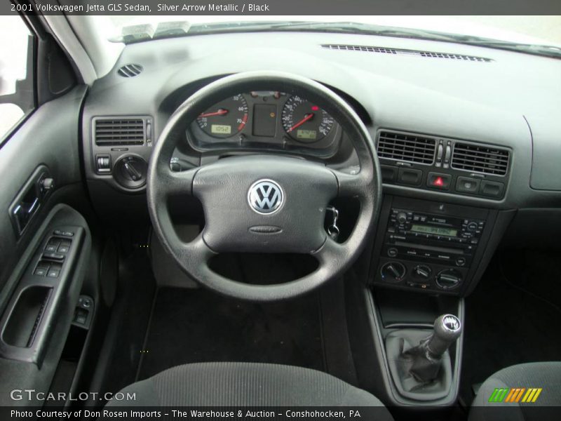 Silver Arrow Metallic / Black 2001 Volkswagen Jetta GLS Sedan