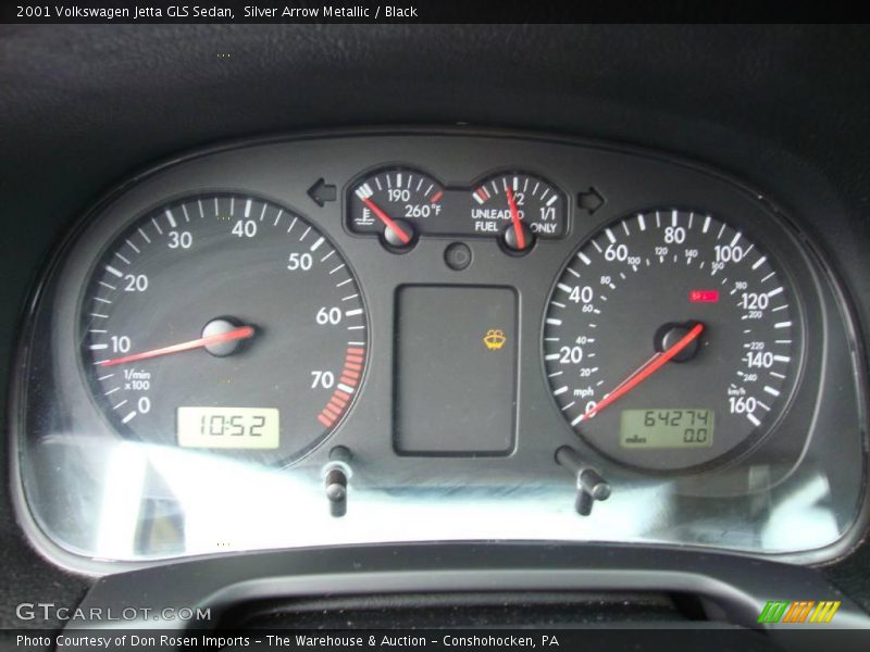 Silver Arrow Metallic / Black 2001 Volkswagen Jetta GLS Sedan