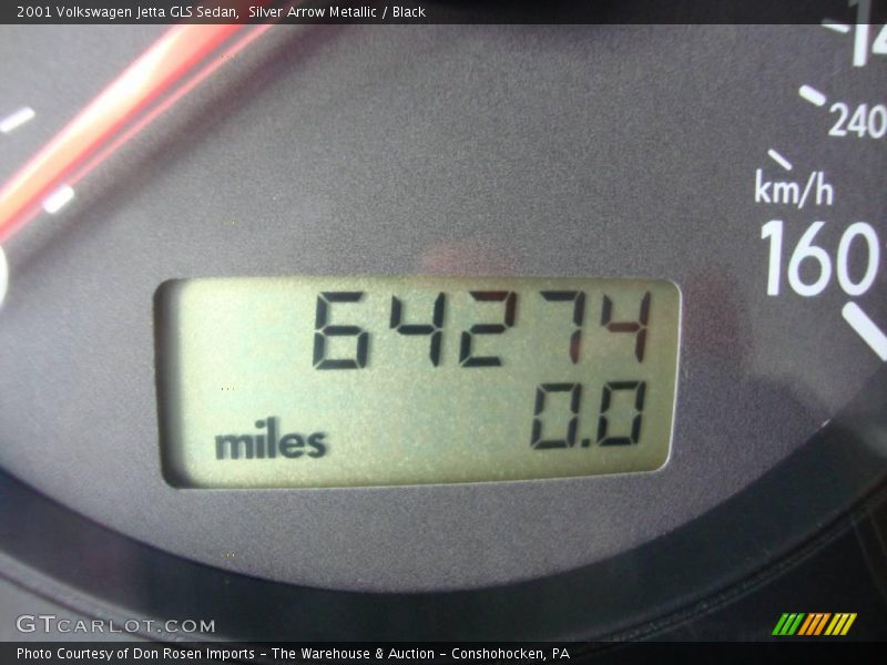 Silver Arrow Metallic / Black 2001 Volkswagen Jetta GLS Sedan