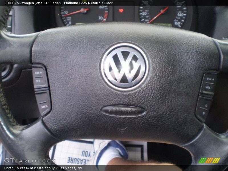 Platinum Grey Metallic / Black 2003 Volkswagen Jetta GLS Sedan