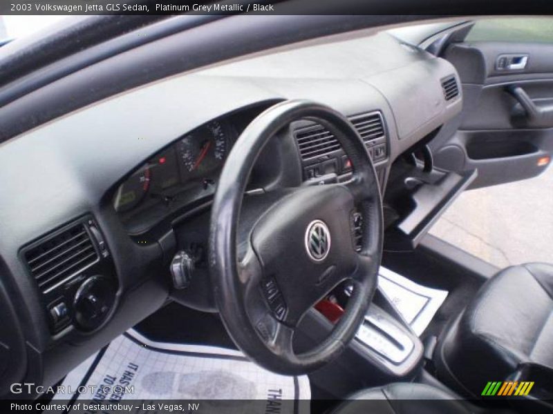 Platinum Grey Metallic / Black 2003 Volkswagen Jetta GLS Sedan