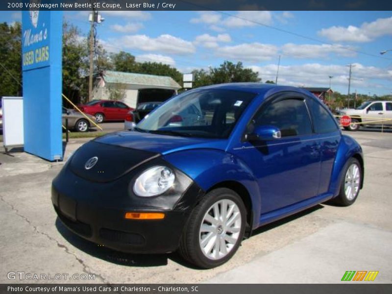 Laser Blue / Grey 2008 Volkswagen New Beetle SE Coupe