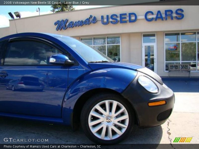 Laser Blue / Grey 2008 Volkswagen New Beetle SE Coupe