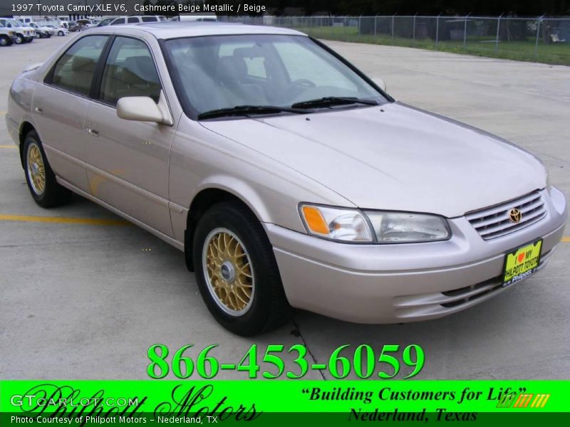 Cashmere Beige Metallic / Beige 1997 Toyota Camry XLE V6