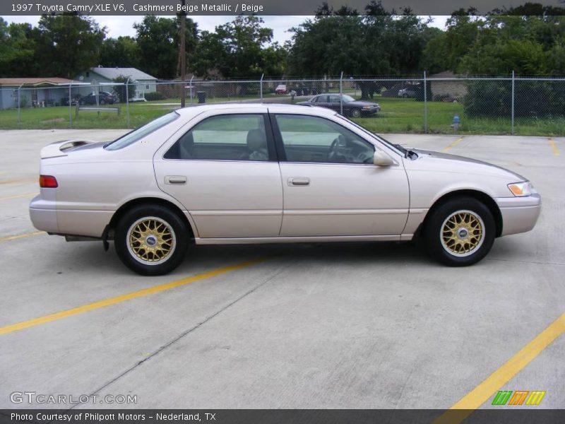 Cashmere Beige Metallic / Beige 1997 Toyota Camry XLE V6