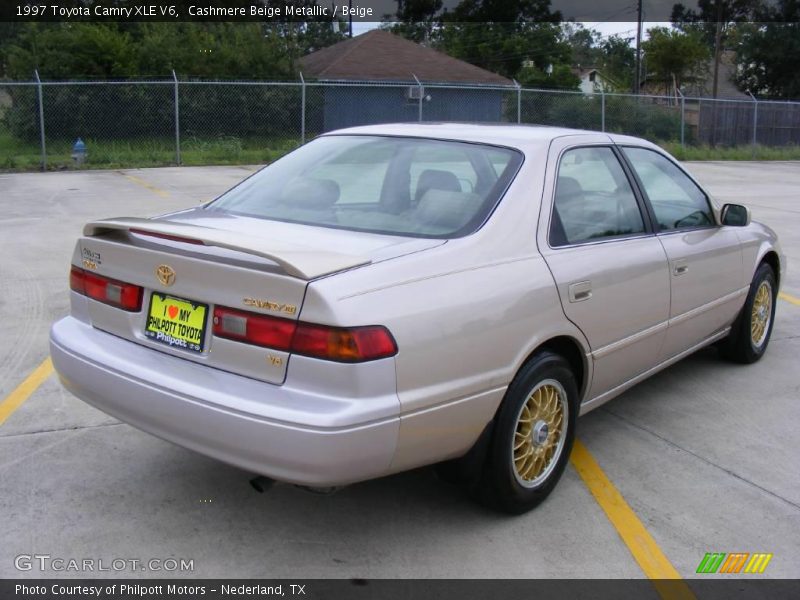 Cashmere Beige Metallic / Beige 1997 Toyota Camry XLE V6