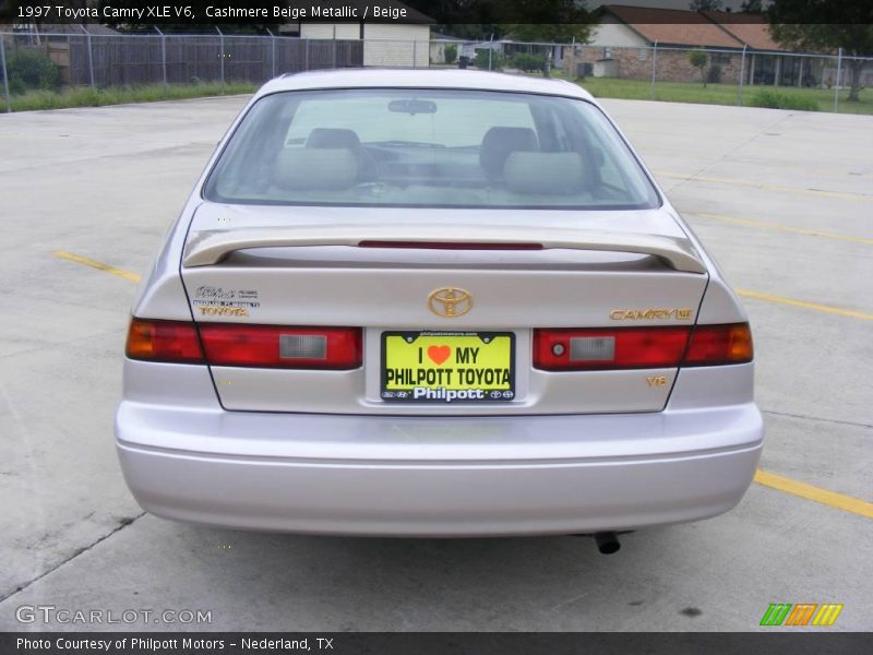 Cashmere Beige Metallic / Beige 1997 Toyota Camry XLE V6