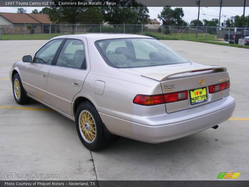 Cashmere Beige Metallic / Beige 1997 Toyota Camry XLE V6