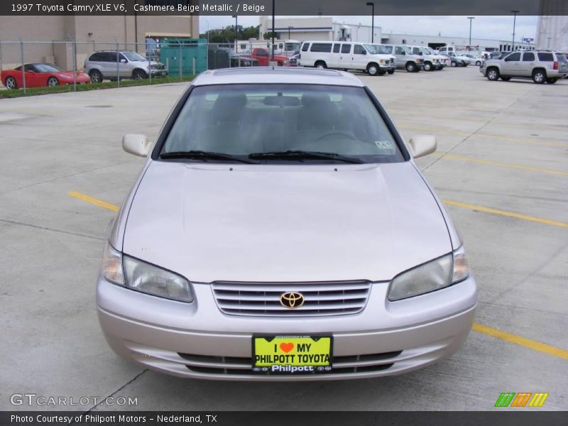 Cashmere Beige Metallic / Beige 1997 Toyota Camry XLE V6
