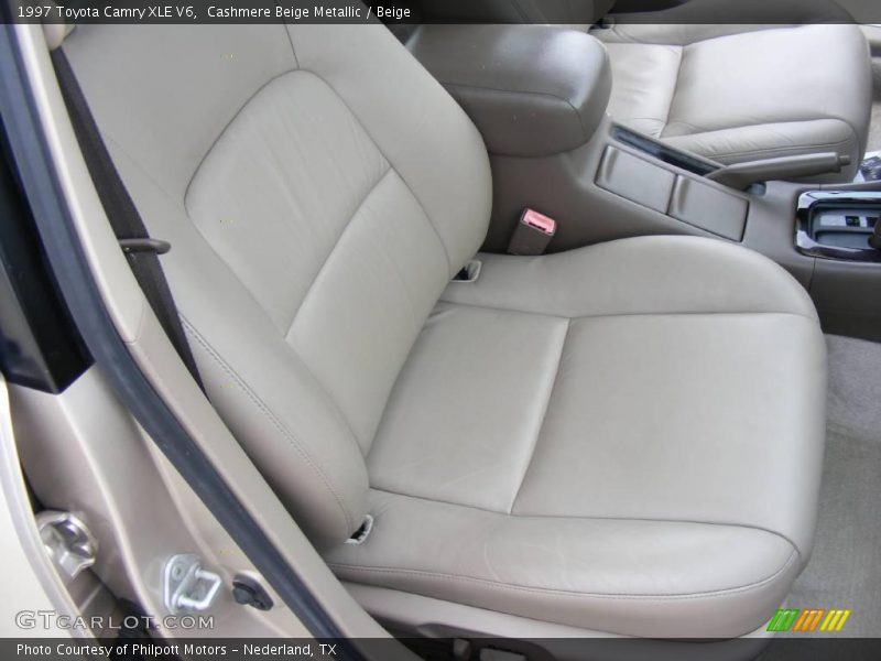 Cashmere Beige Metallic / Beige 1997 Toyota Camry XLE V6