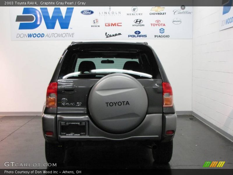 Graphite Gray Pearl / Gray 2003 Toyota RAV4