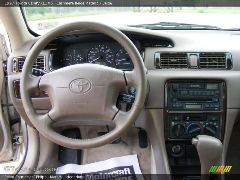 Cashmere Beige Metallic / Beige 1997 Toyota Camry XLE V6