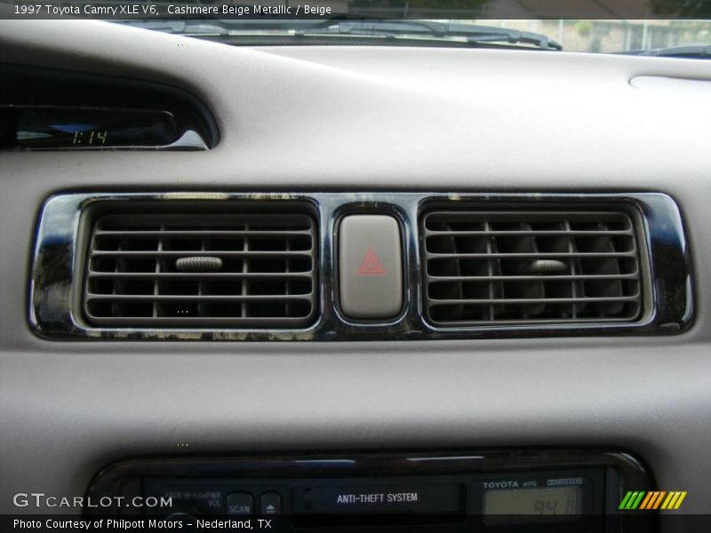 Cashmere Beige Metallic / Beige 1997 Toyota Camry XLE V6