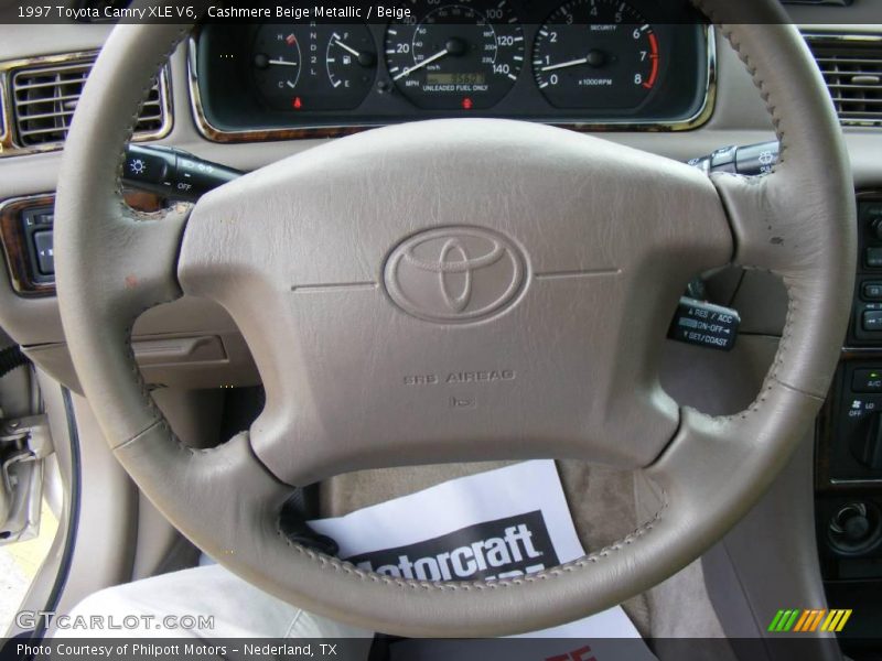 Cashmere Beige Metallic / Beige 1997 Toyota Camry XLE V6