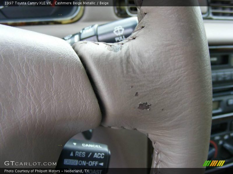 Cashmere Beige Metallic / Beige 1997 Toyota Camry XLE V6