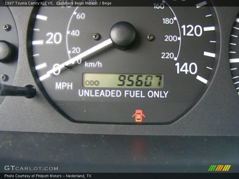 Cashmere Beige Metallic / Beige 1997 Toyota Camry XLE V6