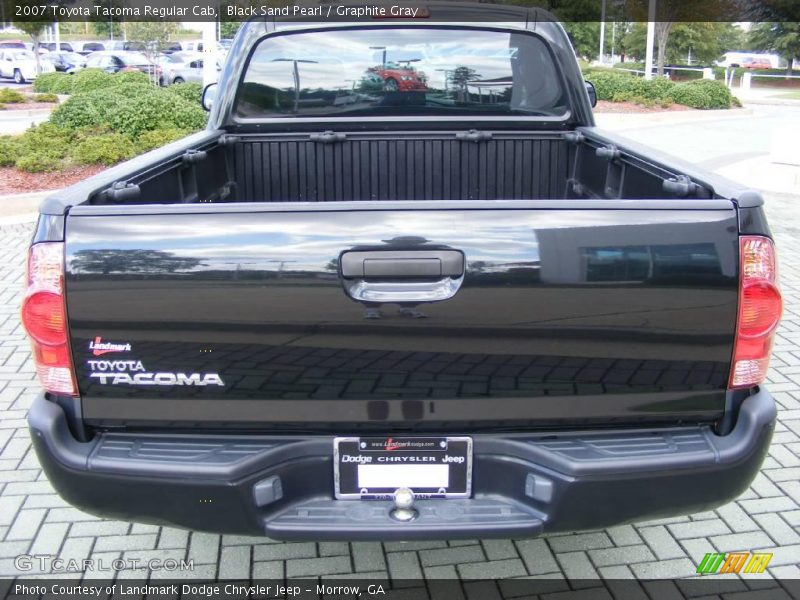 Black Sand Pearl / Graphite Gray 2007 Toyota Tacoma Regular Cab