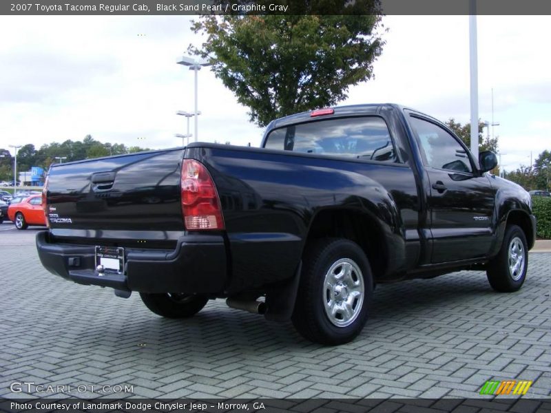 Black Sand Pearl / Graphite Gray 2007 Toyota Tacoma Regular Cab