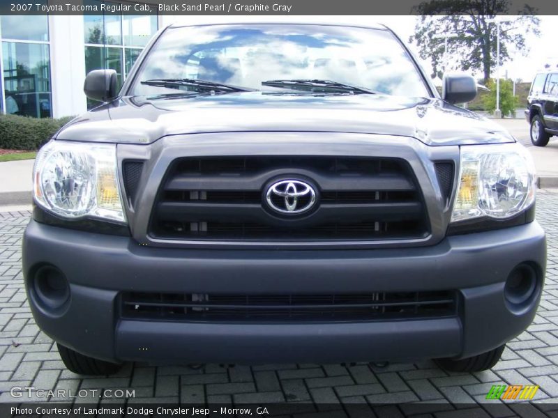 Black Sand Pearl / Graphite Gray 2007 Toyota Tacoma Regular Cab