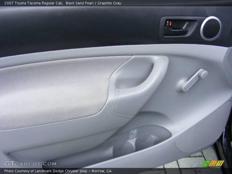 Black Sand Pearl / Graphite Gray 2007 Toyota Tacoma Regular Cab