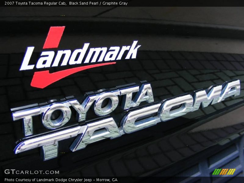 Black Sand Pearl / Graphite Gray 2007 Toyota Tacoma Regular Cab