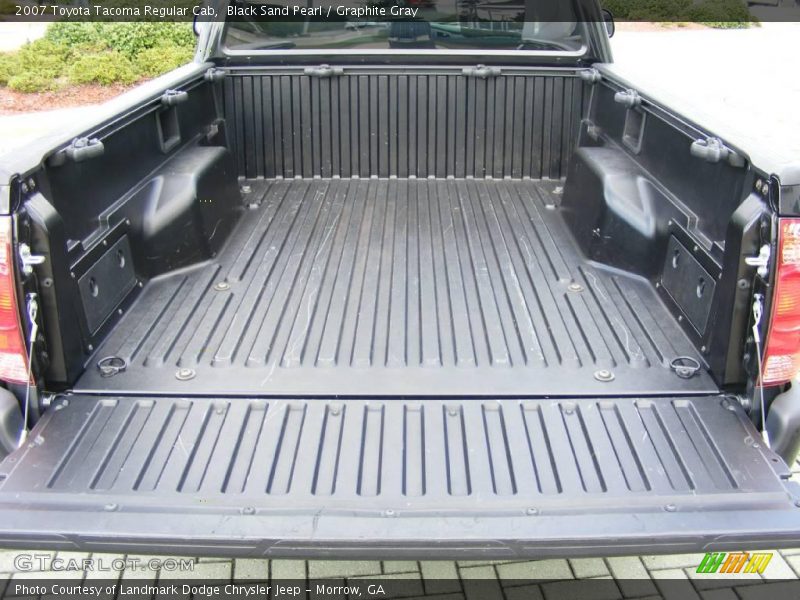 Black Sand Pearl / Graphite Gray 2007 Toyota Tacoma Regular Cab