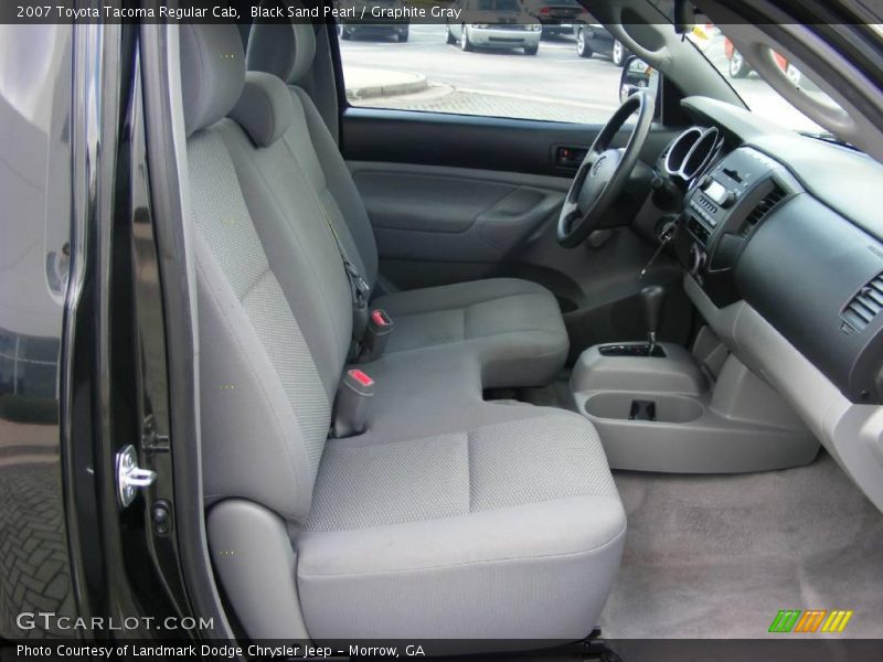 Black Sand Pearl / Graphite Gray 2007 Toyota Tacoma Regular Cab