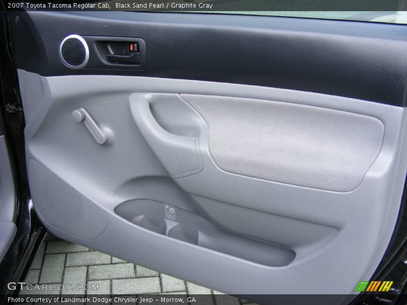 Black Sand Pearl / Graphite Gray 2007 Toyota Tacoma Regular Cab