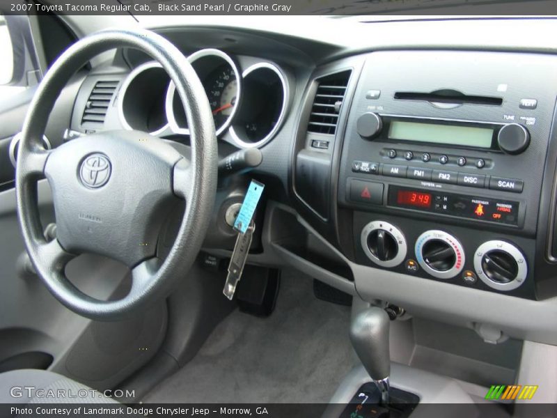 Black Sand Pearl / Graphite Gray 2007 Toyota Tacoma Regular Cab