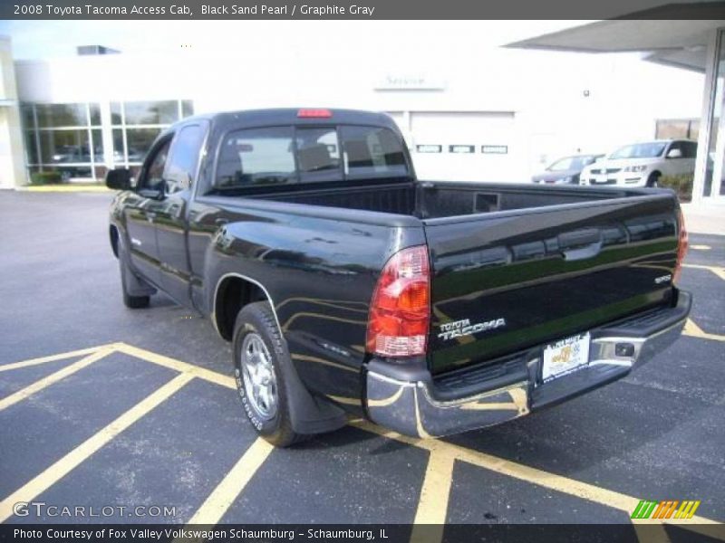 Black Sand Pearl / Graphite Gray 2008 Toyota Tacoma Access Cab