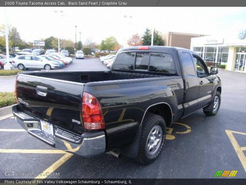 Black Sand Pearl / Graphite Gray 2008 Toyota Tacoma Access Cab