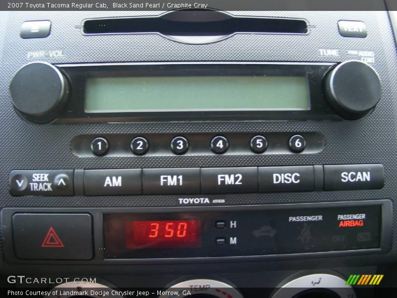 Black Sand Pearl / Graphite Gray 2007 Toyota Tacoma Regular Cab