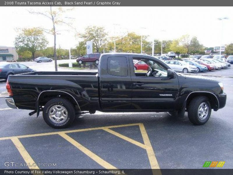 Black Sand Pearl / Graphite Gray 2008 Toyota Tacoma Access Cab