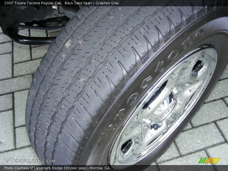 Black Sand Pearl / Graphite Gray 2007 Toyota Tacoma Regular Cab