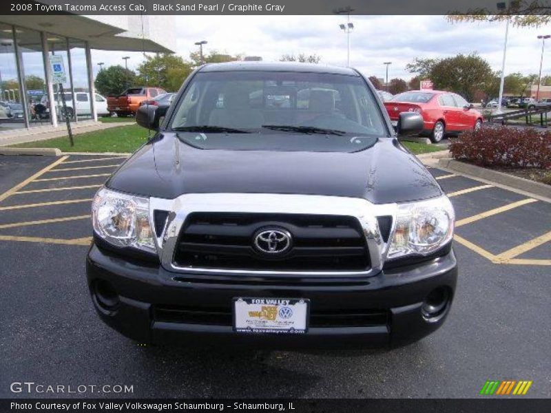 Black Sand Pearl / Graphite Gray 2008 Toyota Tacoma Access Cab