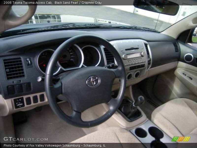 Black Sand Pearl / Graphite Gray 2008 Toyota Tacoma Access Cab