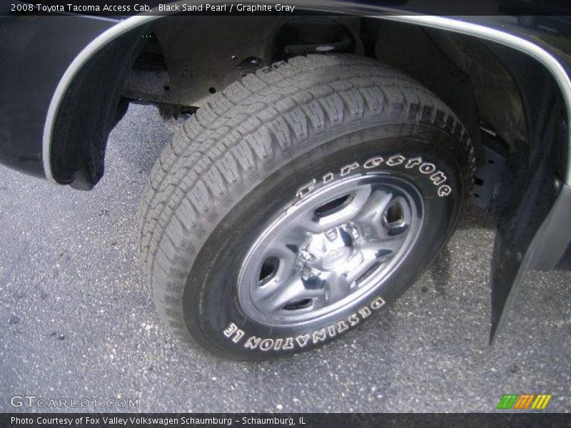 Black Sand Pearl / Graphite Gray 2008 Toyota Tacoma Access Cab