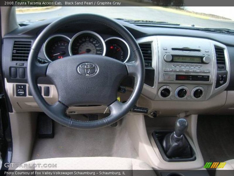 Black Sand Pearl / Graphite Gray 2008 Toyota Tacoma Access Cab