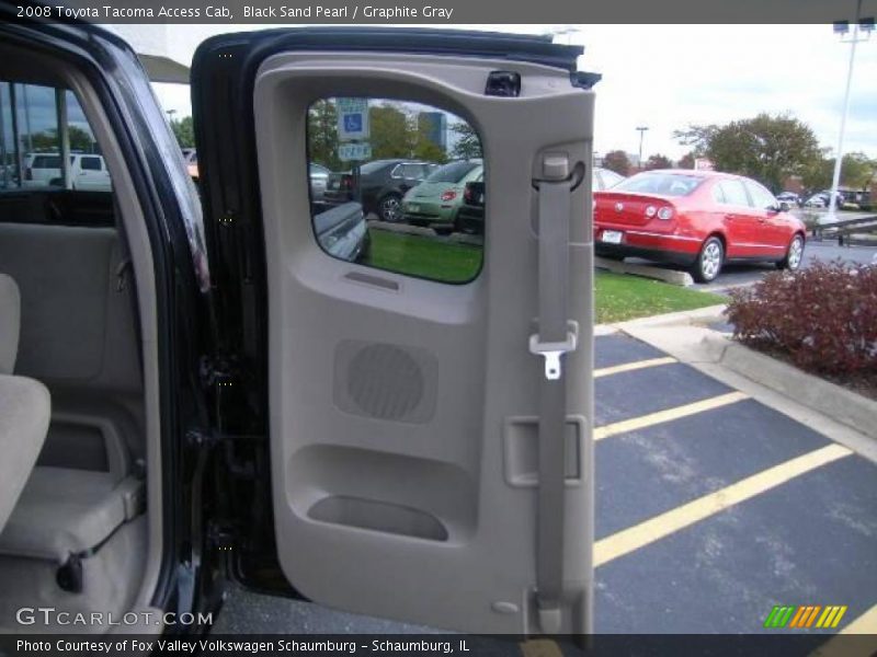 Black Sand Pearl / Graphite Gray 2008 Toyota Tacoma Access Cab