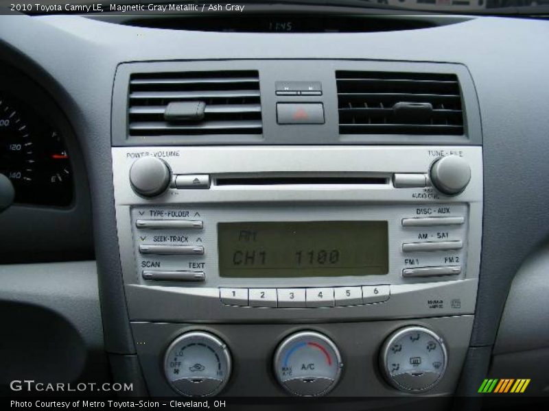 Magnetic Gray Metallic / Ash Gray 2010 Toyota Camry LE
