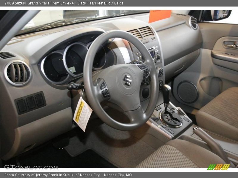 Black Pearl Metallic / Beige 2009 Suzuki Grand Vitara Premium 4x4