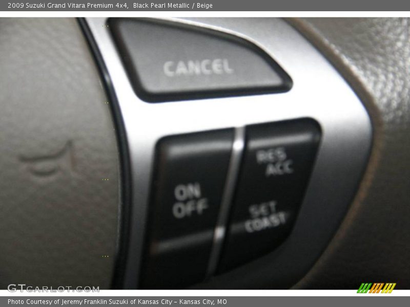 Black Pearl Metallic / Beige 2009 Suzuki Grand Vitara Premium 4x4